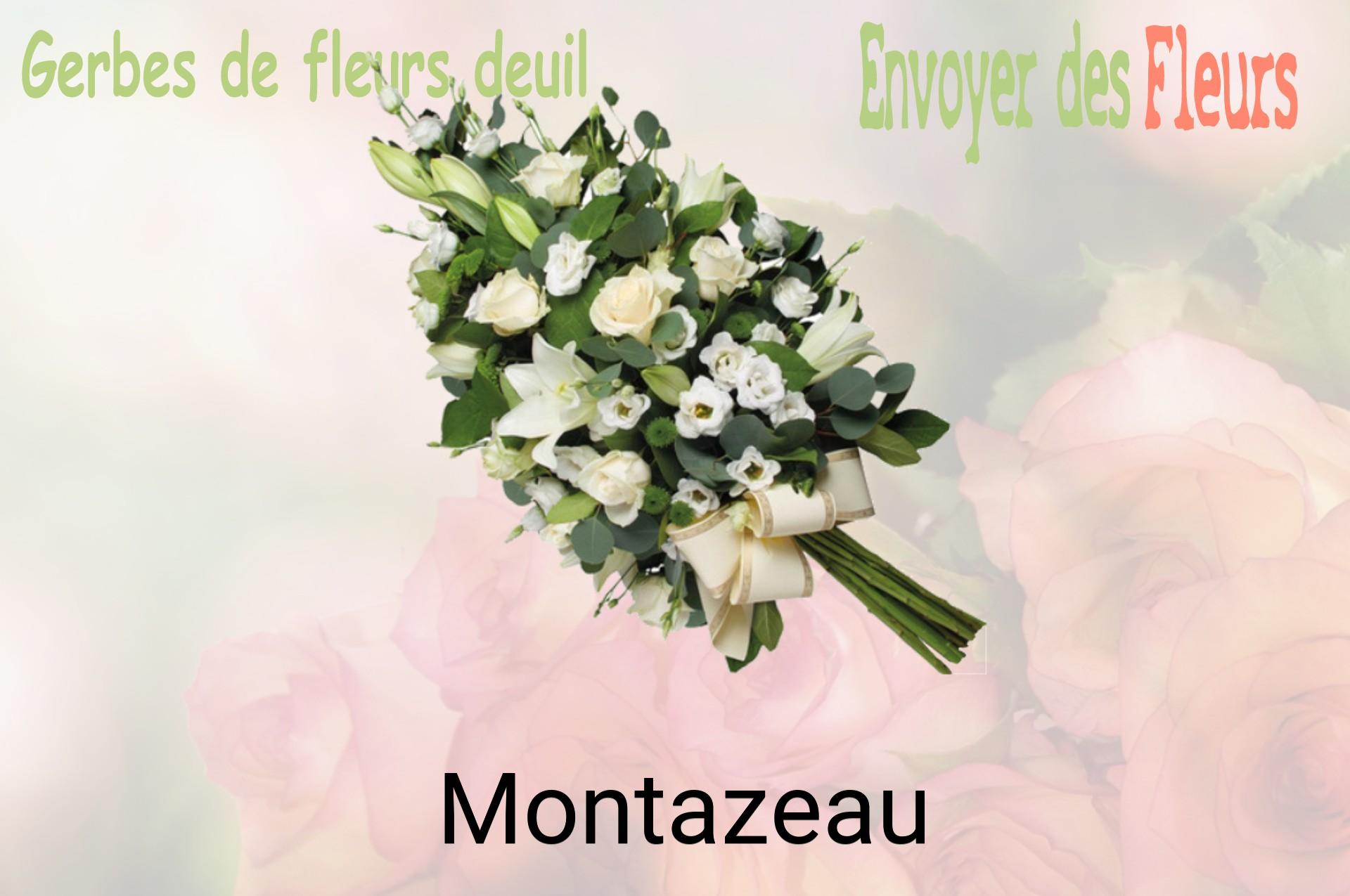 Gerbe de fleurs de deuil livrée à Montazeau
